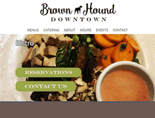 Tablet Screenshot of brownhoundbistro.com